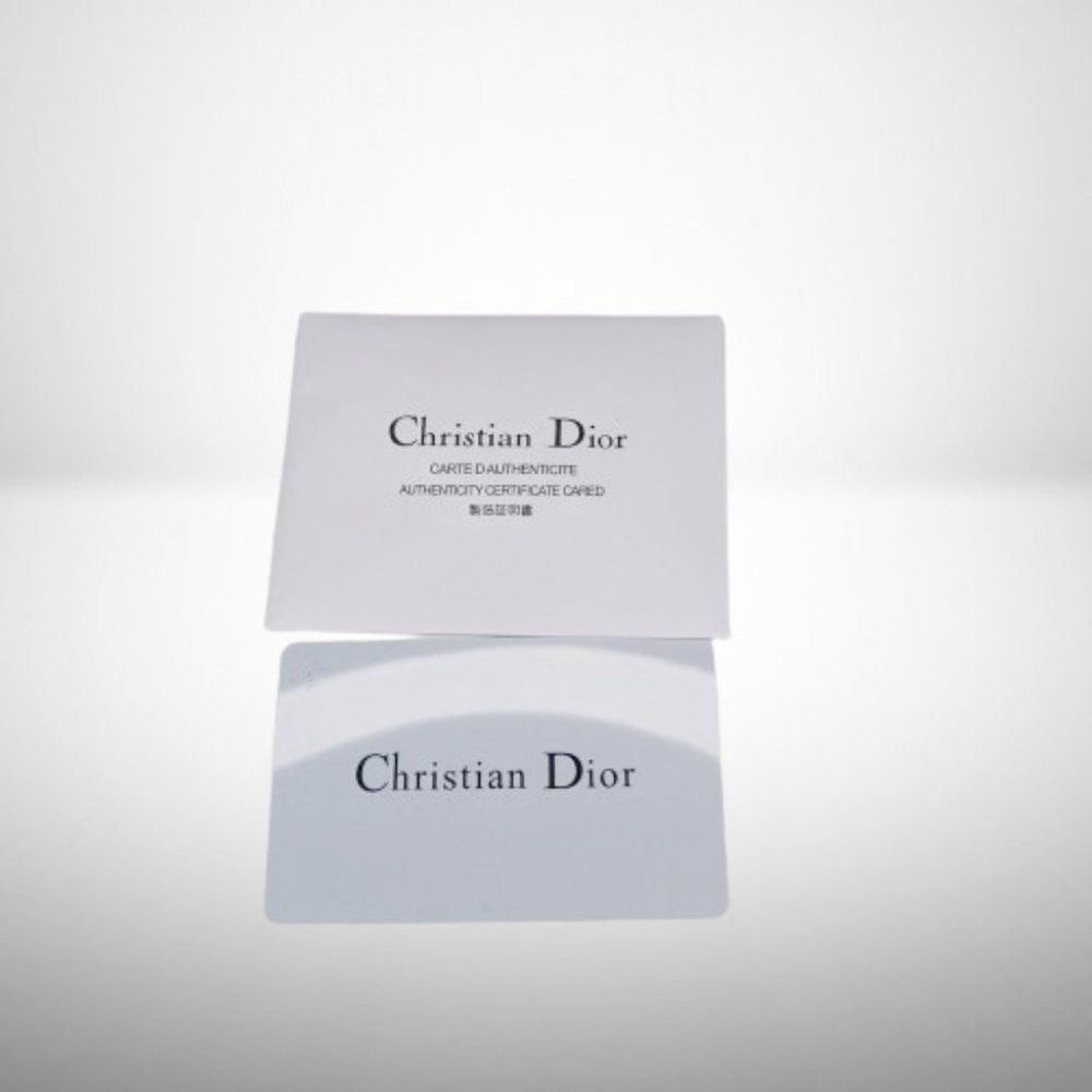 CHRISTIAN DIOR NEW SADDLE CARDHOLDER IN OBLIQUE BLUE CANVAS - Picture 9 of 10